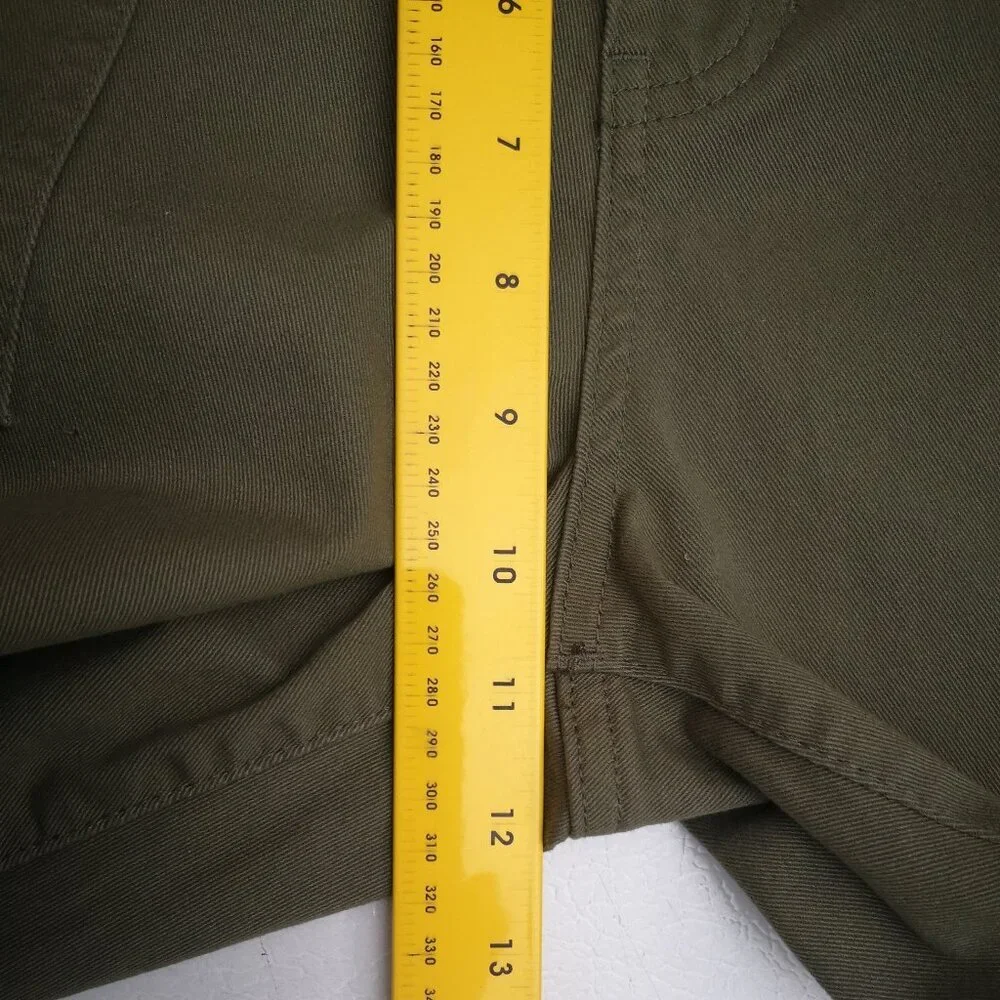 NWT Banana Republic Lades Size 12 Army Green Zipper & Button Closure Chino Pants - Picture 14 of 15